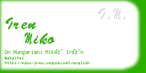 iren miko business card